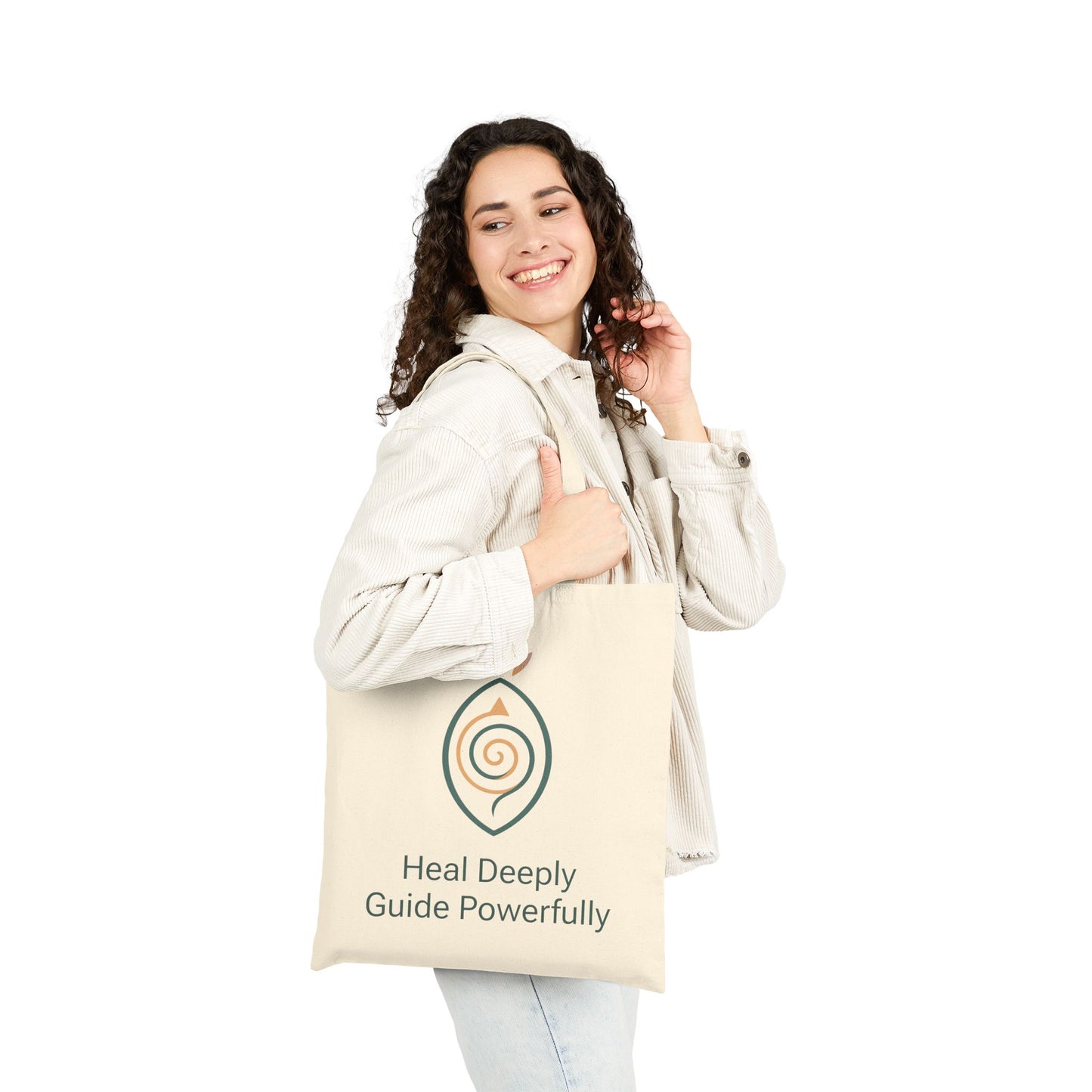 TAH Canvas Tote Bag - Heal Deeply Guide Powerfully