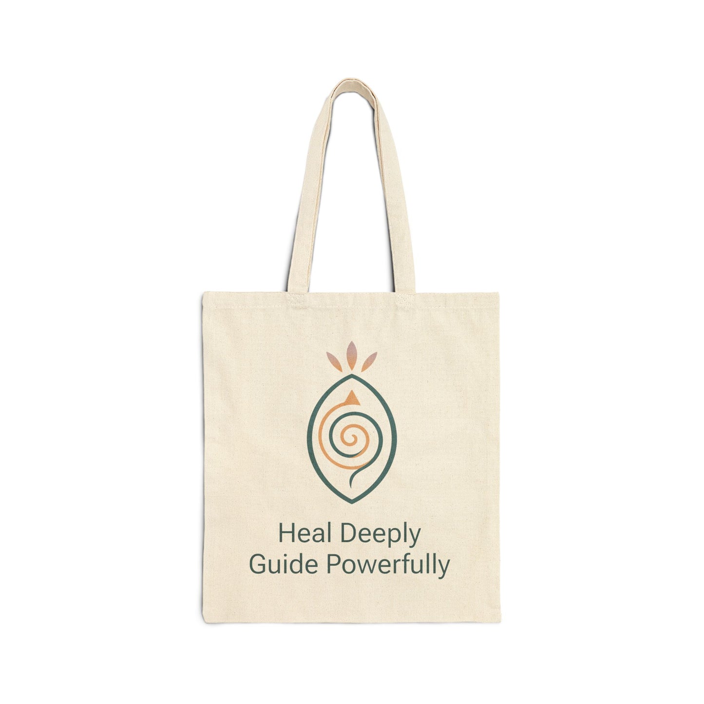 TAH  Canvas Tote Bag - Heal Deeply Guide Powerfully